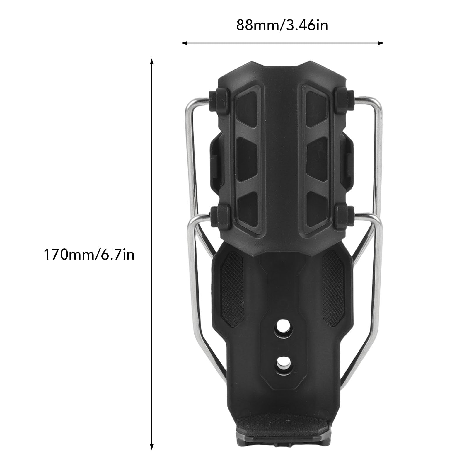 Portabicchieri per Moto, Portaborraccia Regolabile per Tazze 32-80 Mm, Universale, con Attacco per Manubrio 22-25 Mm.