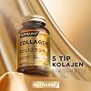 Nutraxin Collagen Complex Tablet | 5 Tip Kolajen (Tip I, II, III, V, X) + Hyalüronik Asit, Elastin, C Vitamini | Şeker ve Gluten İçermez | 90 Tablet