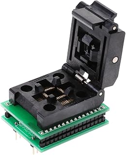 Wondiwe TQFP32 QFP32 to DIP32 IC Programmer Adapter Chip Test Socket SA663 Burning Seat