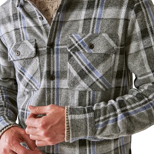 Lucky Brand Men's Plaid Brushed Knit Long Sleeve Shirt3