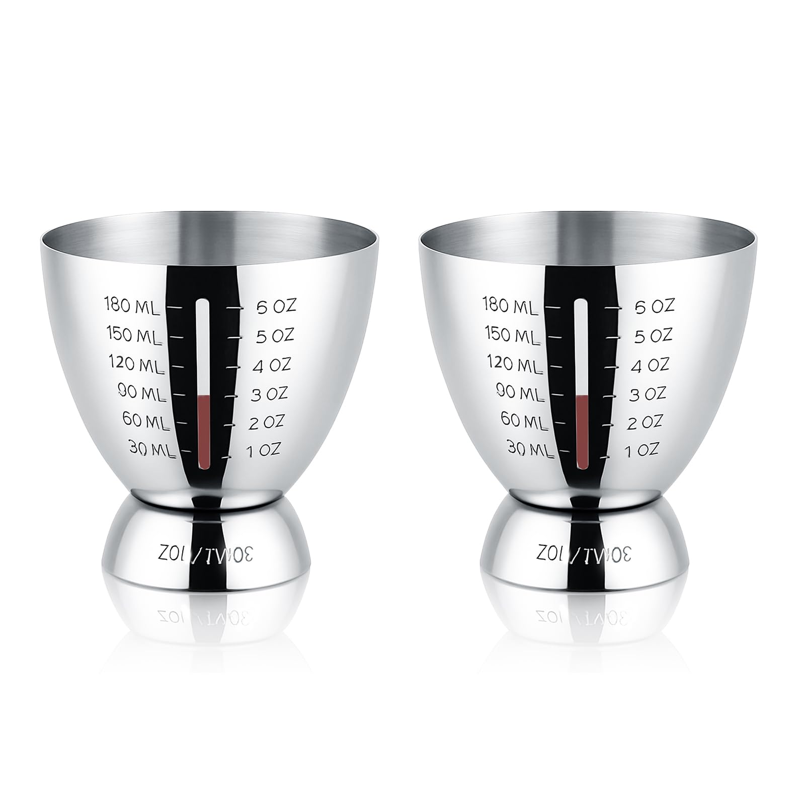 Stainless Steel Cocktail Jigger with OZ&ML Markings, 1–6oz — Amazon image 9