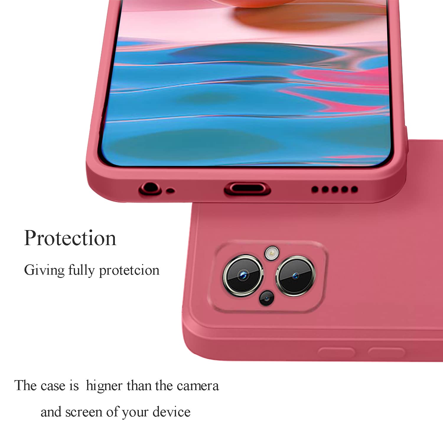 PEIYE Cover Per Oppo A80 5G, Custodia In Silicone TPU Morbido, Angoli In Silicone Antiurto, Case Semi-Trasparente Con Colore Sfumato - Protezione Elegante -Viola Blu - Foto 11