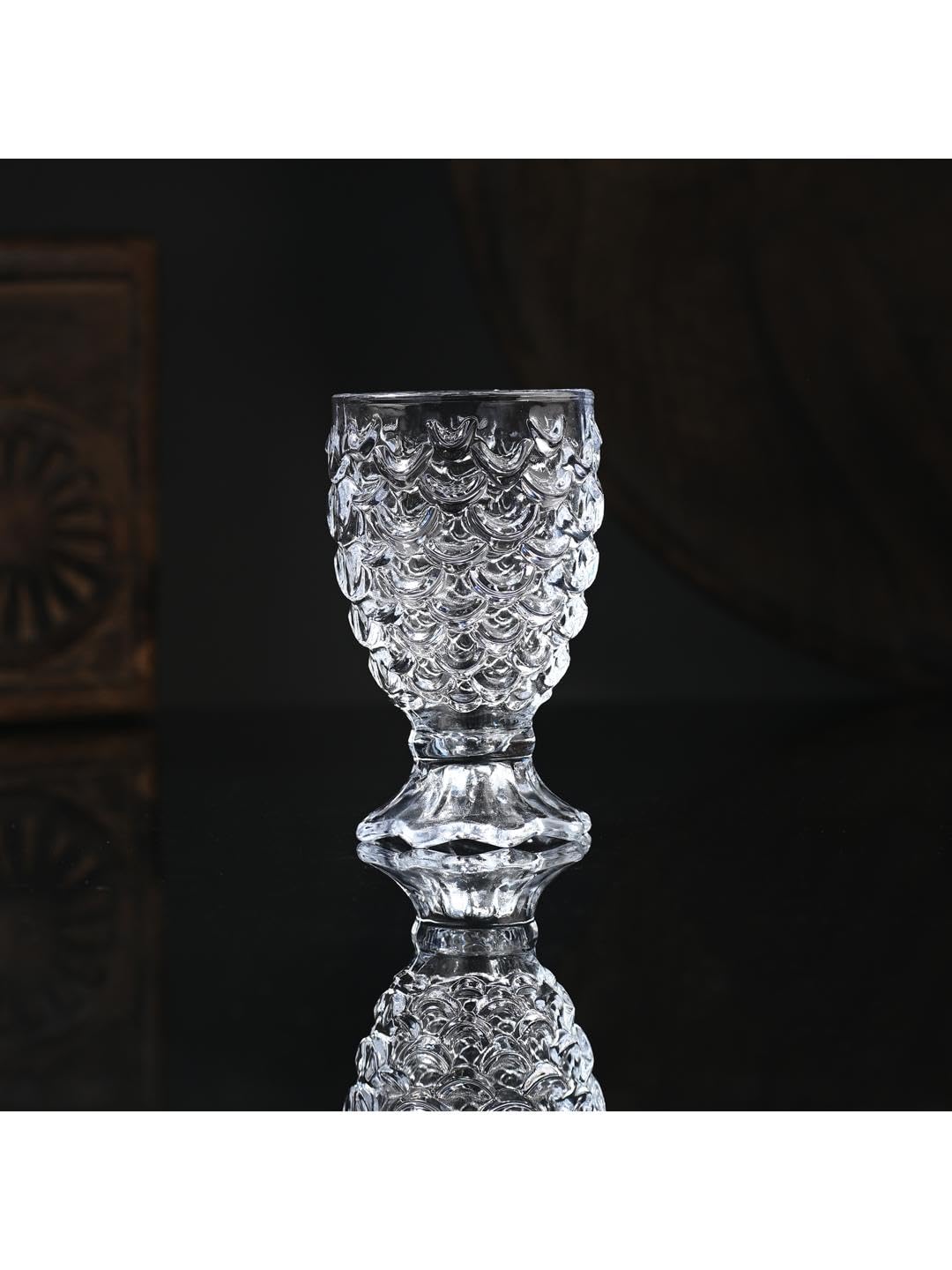 AFAST Party Perfect Glasses for Water, Juice, Cocktails, Cold Drinks, Lemon Tea and Other Drinking Beverages, Glass, Clear, Pack of 6, 7 X 6 X 11 CM- T5 2