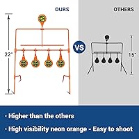 Vista 3 de Highwild Objetivo de Reinicio, Clasificado para .22 Rimfire - Tamaño Grande y Objetivos de Tiro de 2.5 Pulgadas Perro de las Praderas de Acero
