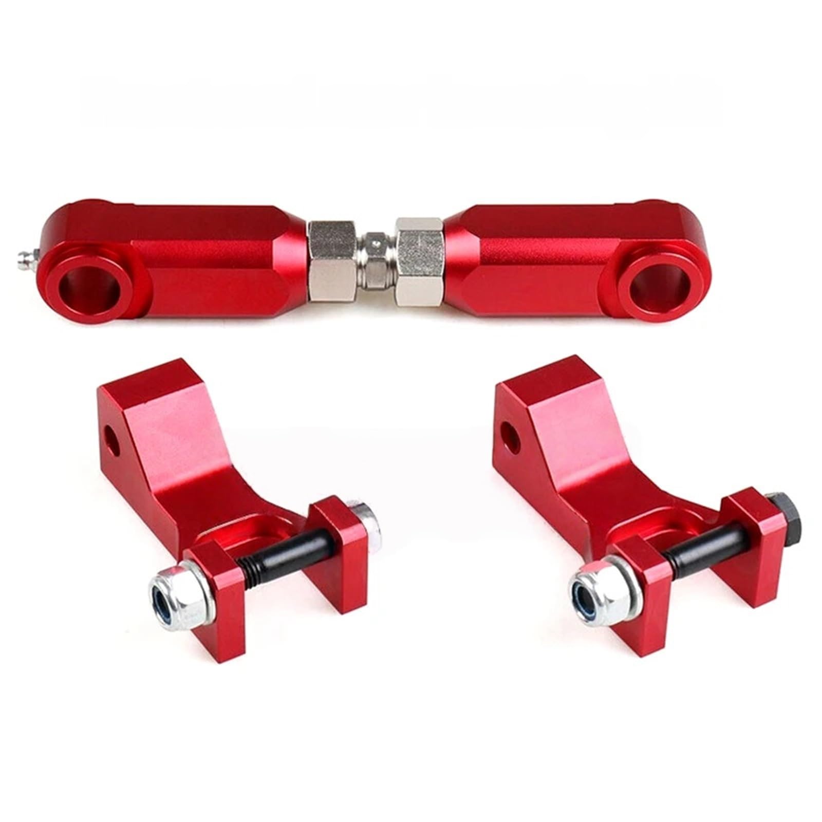 Łącznik obniżający Zestawów obniżających Zestaw obniżający przód i tył do motocykli pasuje do RAPTOR 350 660 700 TRX400(Red)