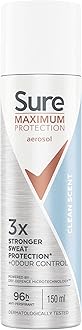 Sure Women Maximum Protection Clean Scent Antiperspirant Body Spray Deodorant with 3x stronger* sweat protection for 96 hour protection against sweat and odour 150 ml