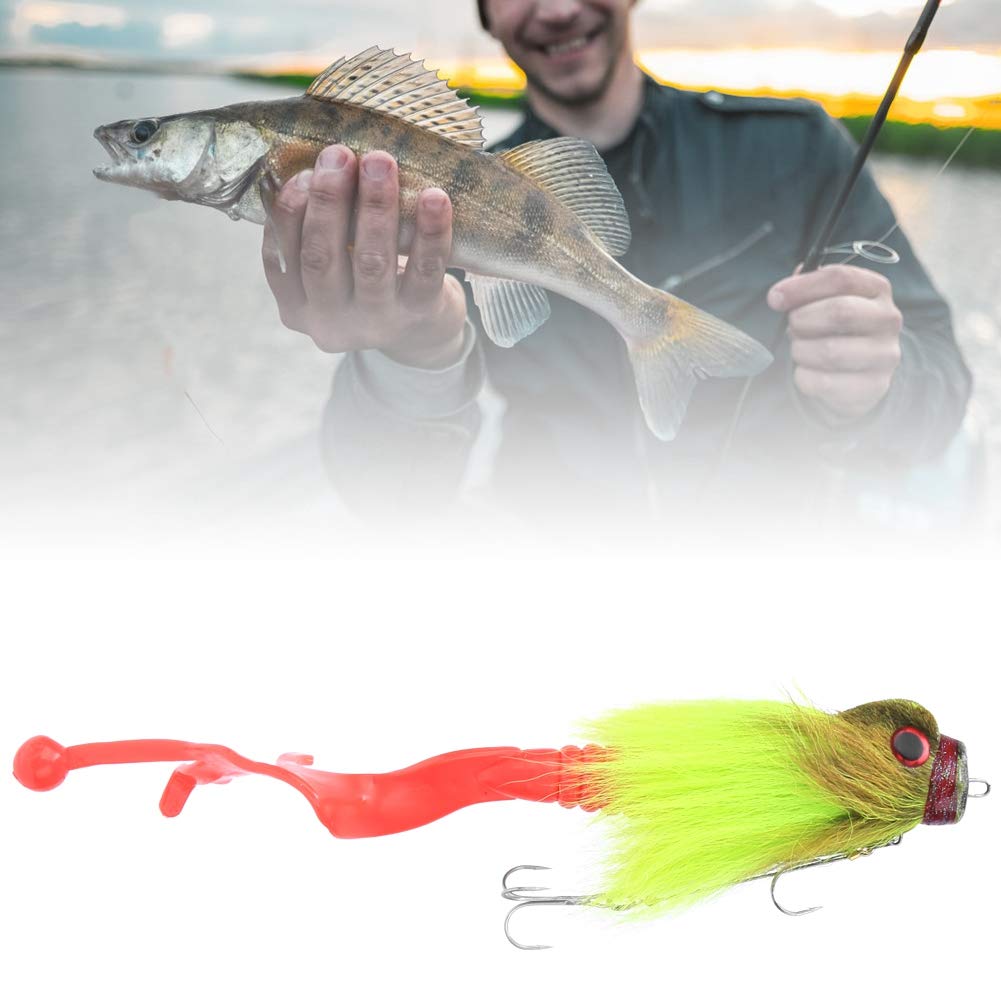 Leurre de Pêche simulé en Résine Souple avec Double Hameçon Triple pour Les Amateurs en Blanc 101 G
