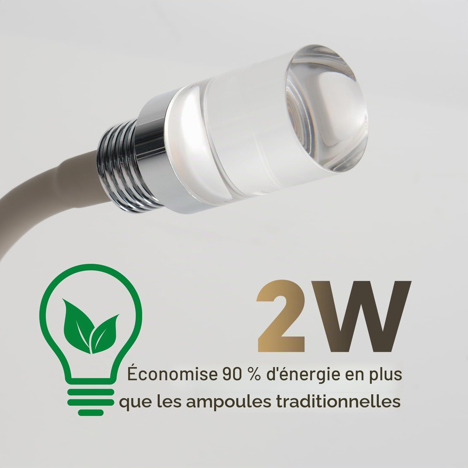 2 Pièces 2W Lampe de Lecture 12V Camping-Car LED Acrylique Col de Cygne Lumière avec USB 18W & Interrupteur Variateur pour Caravane Van Voiture Camion Yacht LKW