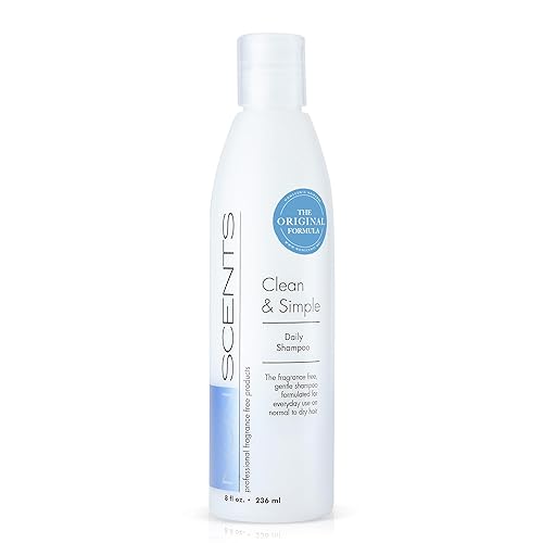 Champú sin fragancia y sin perfume, champú seco hipoalergénico para todo tipo de cabello, champú orgánico con queratina y aminoácidos de seda,