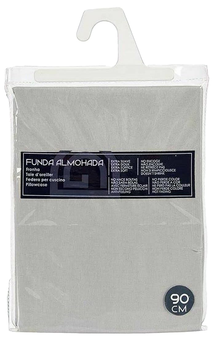 Taies d'oreiller 45x90 cm lot de 12 Gris doux pour nuits sereines