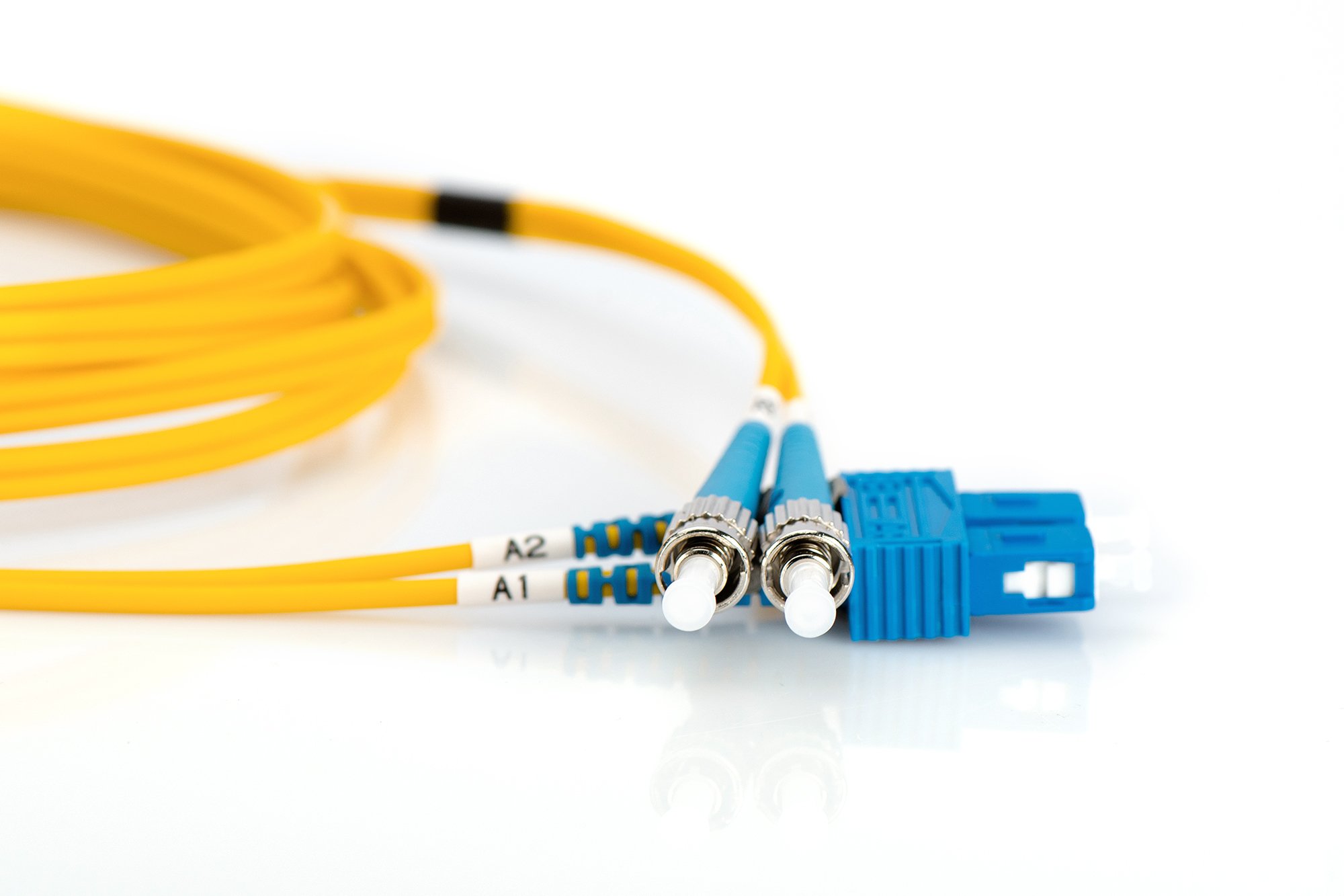 Câble Fibre Optique OS2 DIGITUS 1m - SC/SC Monomode 9/125μm Jaune