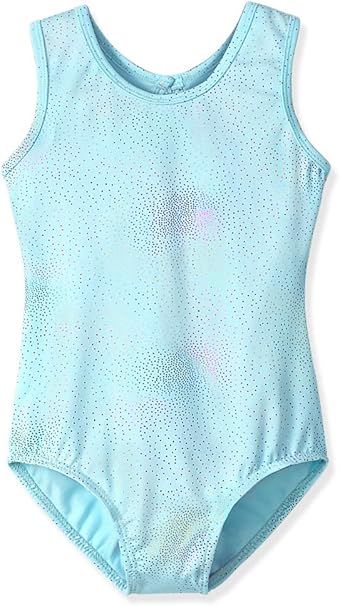 HOZIY Leotards for Girls Ballet Gymnastics Sleeveless Long Sleeve Colorful Sparkles Aqua Blue Pink Purple Solid