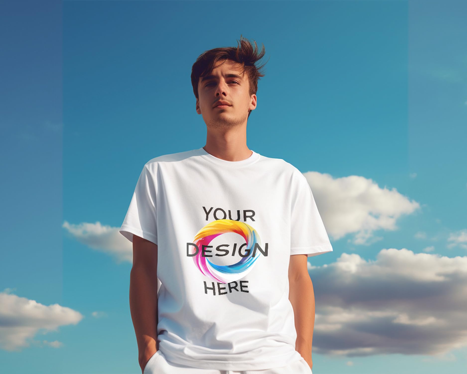 Camiseta Personalizada Unisex 100% Algodón Manga Corta con Texto y Foto Personalizada