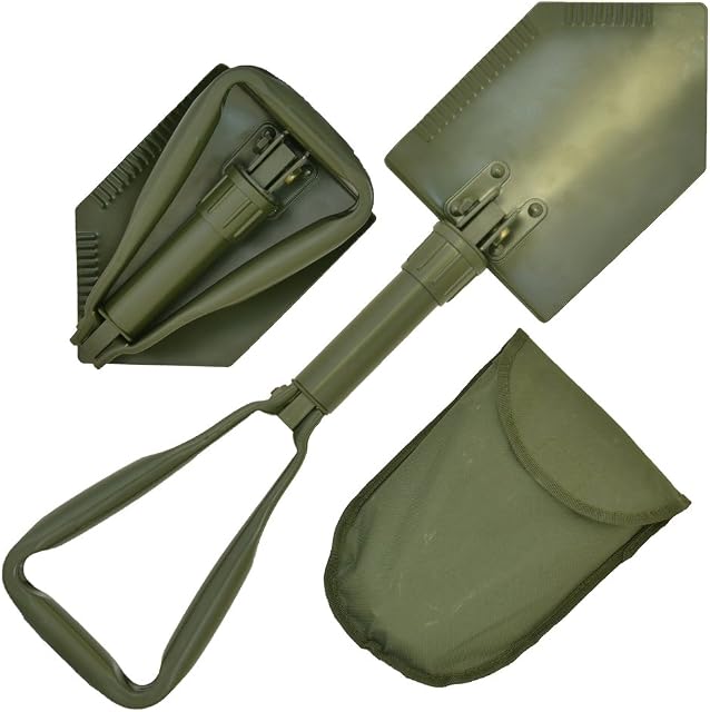 NATO Emergency Lightweight Multi-Functional Military Folding Shovel with Case
