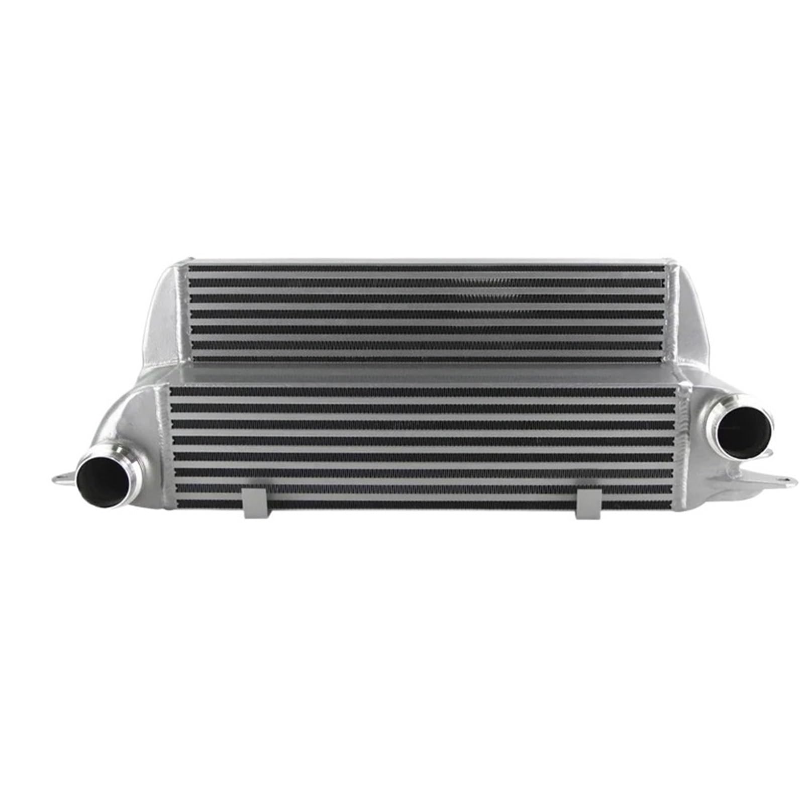 Cooled Intercooler Turbo Intercooler Fit for 525d 530d 535d E60/E61 04-10 635d E63/E64 06-10 Black/Silver Tuning Intercooler(Silver)