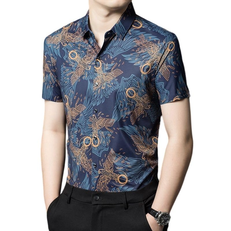 Chemise à manches courtes homme à fleurs pour vos terrasses d'été