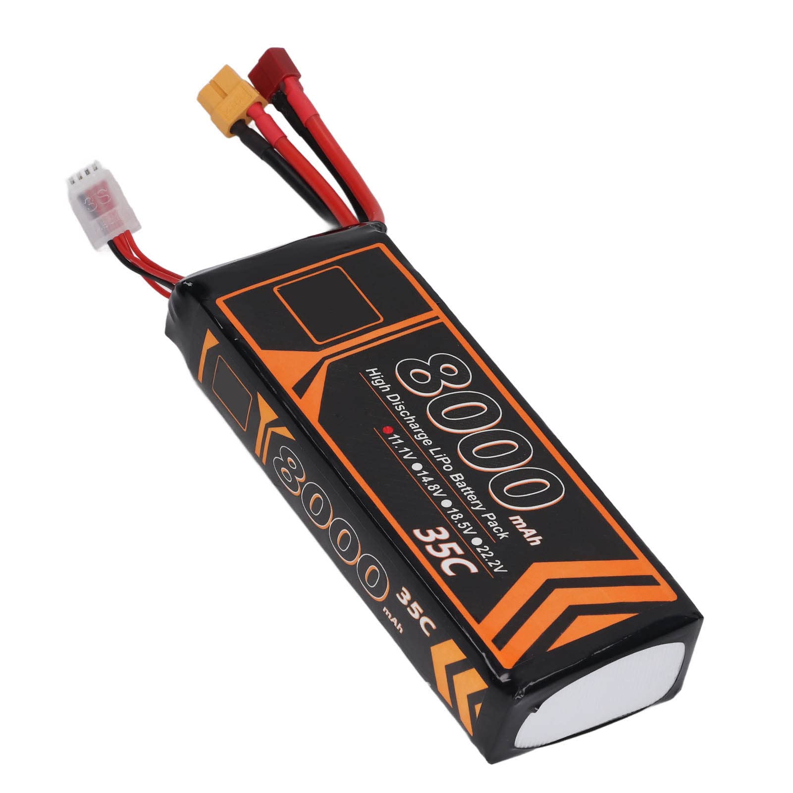 Generic Batteria LiPo 11.1V 8000mAh 35C 3S con Spina XT60 per Auto RC Quadcopter Droni Runtime Ad Alta Potenza Compatibile con Slash E FPV Racing