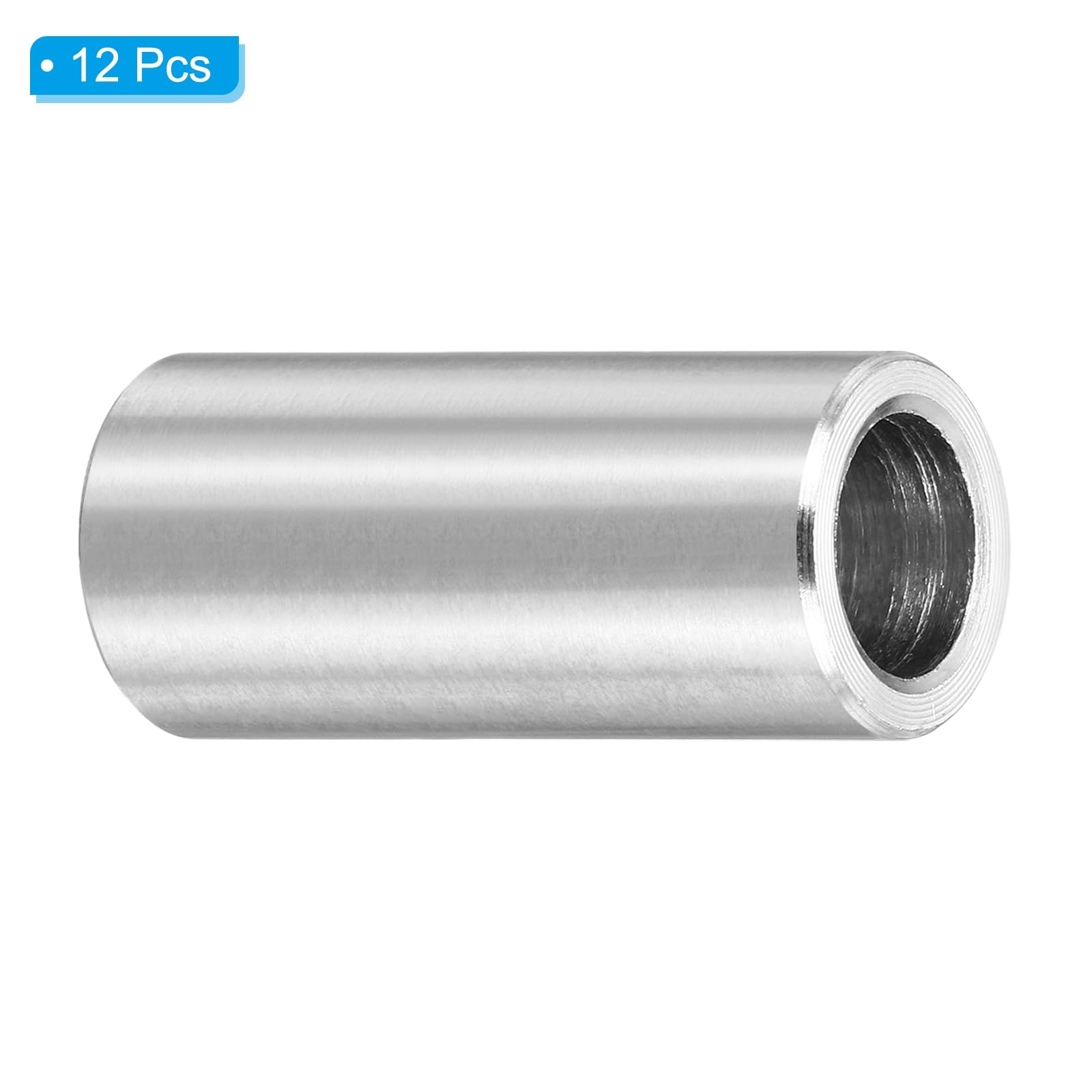 PATIKIL M8 Stainless Steel Spacers, 12Pcs Metal Spacer 8mm ID x 12mm OD x 30mm L Screw Standoff for 5/16" or M8 Screw - Image 3