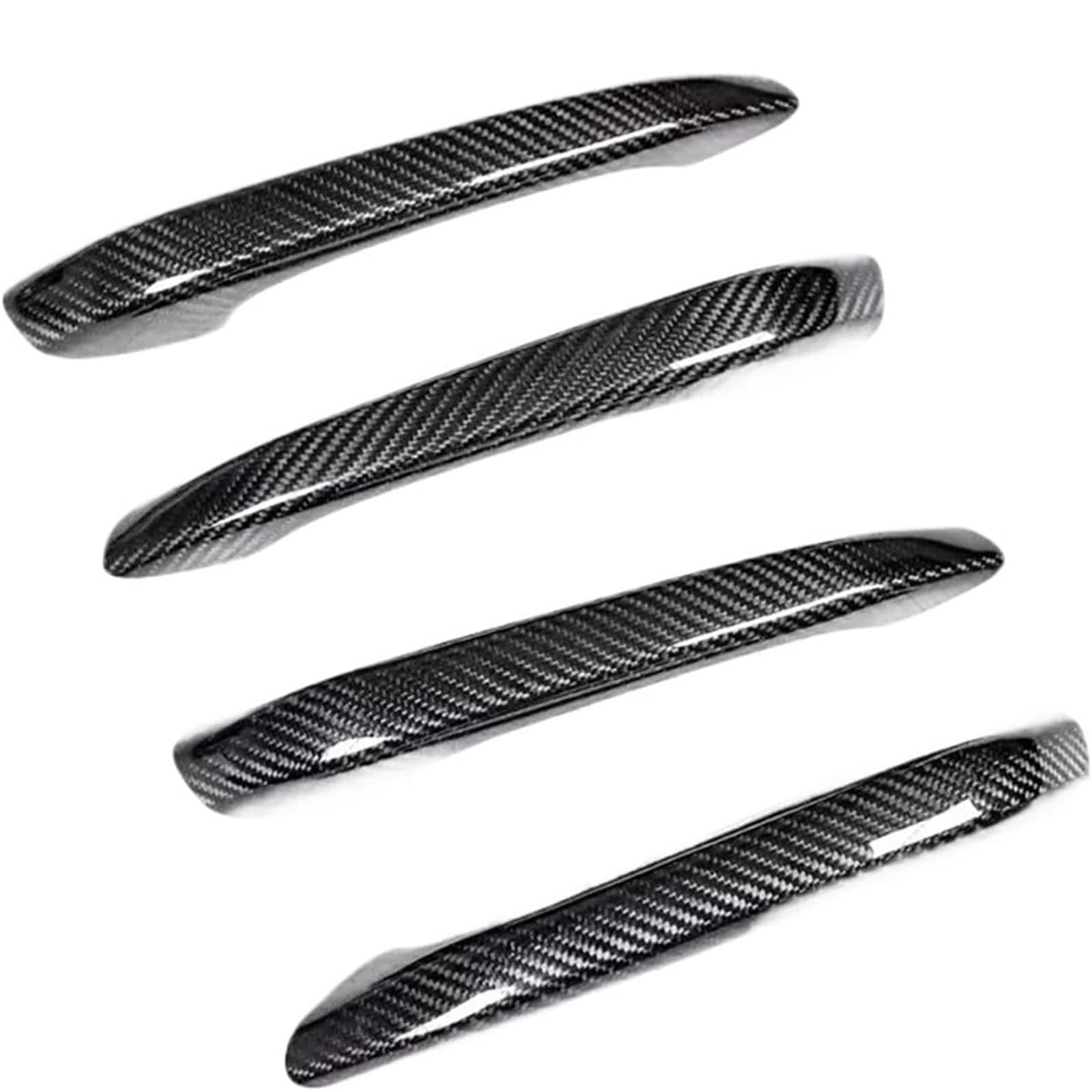 Glymzoi Without Holes Car Exterior Door Handles Car Outer Door Handle 9Y0 2018-Up Dry Carbon Fiber Exterior With And