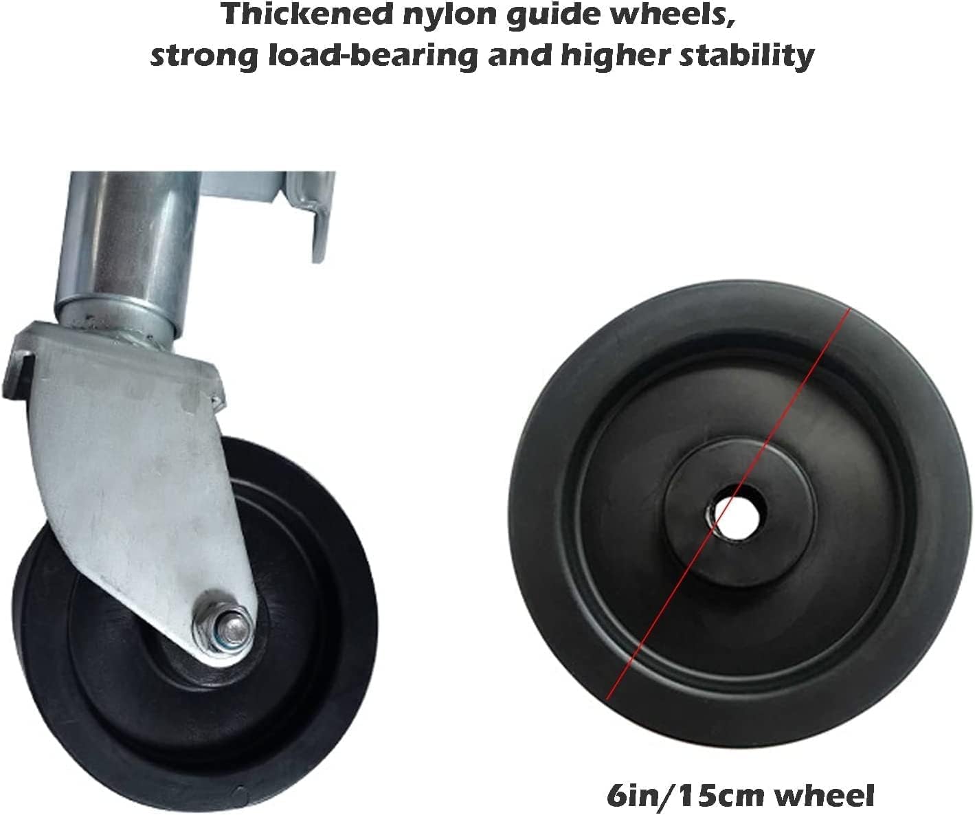 Jack with Wheels Trailer Jack,Boat Trailer Tongue Jack with 6in Polyester Ammonia Wheel,Trailer Jockey Wheel 1200lb Capacity,11in Lift(