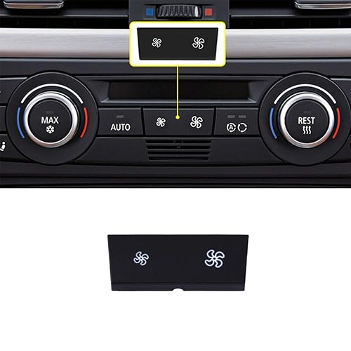 Jaronx Reemplazo del botón de velocidad del ventilador del panel de control climático de BMW, apto para BMW Serie 1 E81/E87/E88/E82, 3 Series