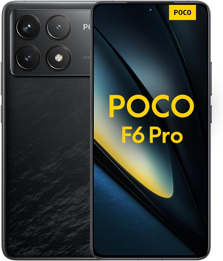 POCO F6 Pro Black-Smartphone 12+512GB Snapdragon® 8 Gen 2, 50MP triple camera, 120W HyperCharge, 5000mAh（UK Version+2 Years Warranty）