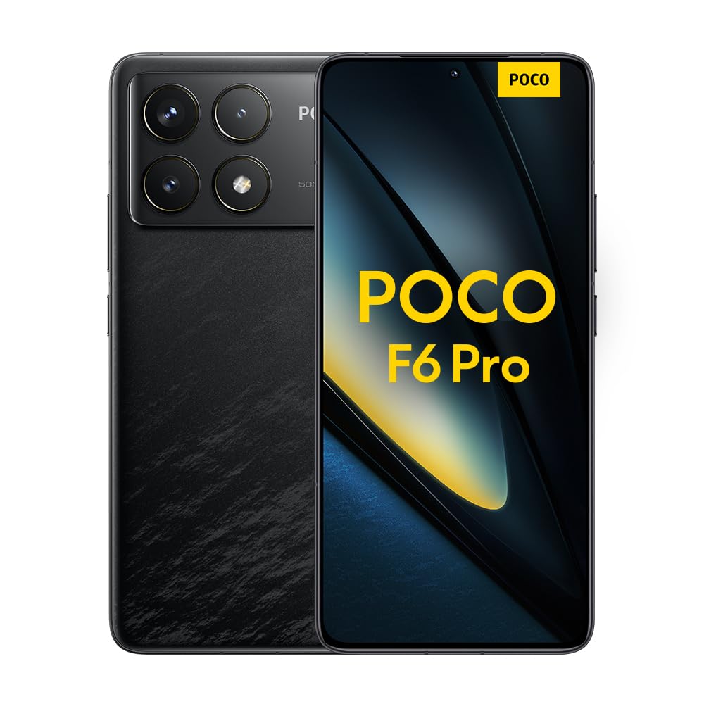 Xiaomi POCO F6 Pro 5G 12GB+512GB, Snapdragon 8 Gen 2, Display AMOLED WQHD+ 120Hz, Ricarica Iperveloce 120W, Batteria 5000mAh, Tripla Fotocamera 50MP, Nero