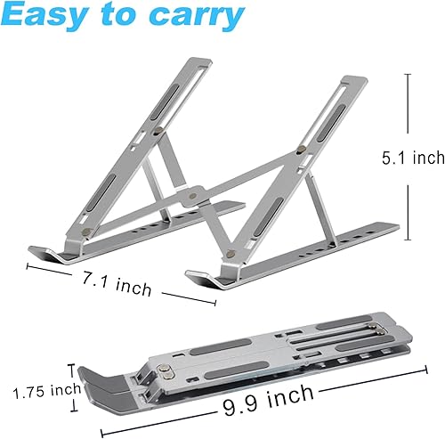 Miniatura 2 de Soporte portátil para laptop, soporte ergonómico para laptop, soporte desmontable para portátil, soporte para portátil compatible con MacBook, Dell,