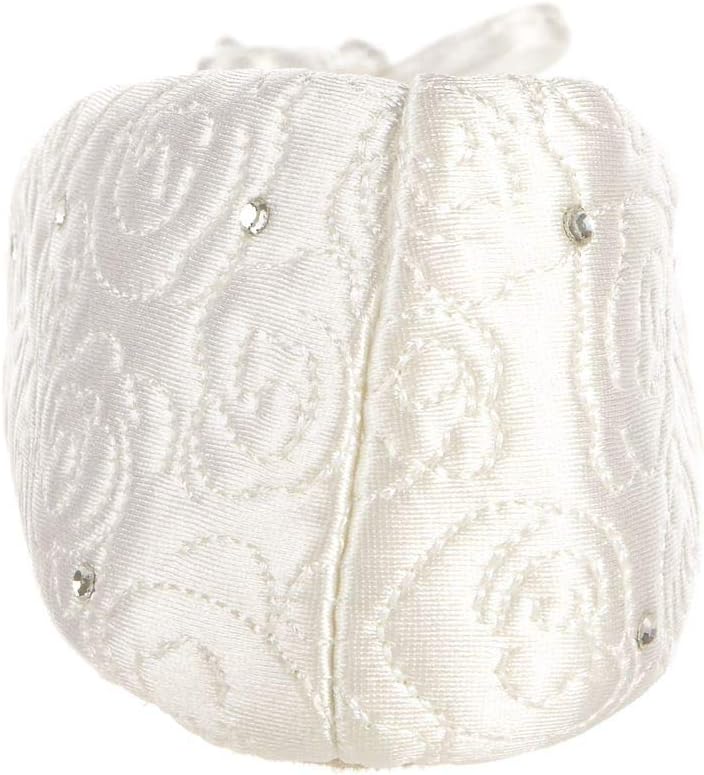 isotoner Women's Rose Quilted Ballerina Slippers With Rhinestone Embellishment and Genuine Suede Sole