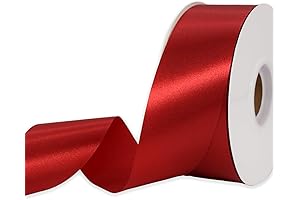 Red Satin Ribbon 1 1/2 Inch x 100 Yards