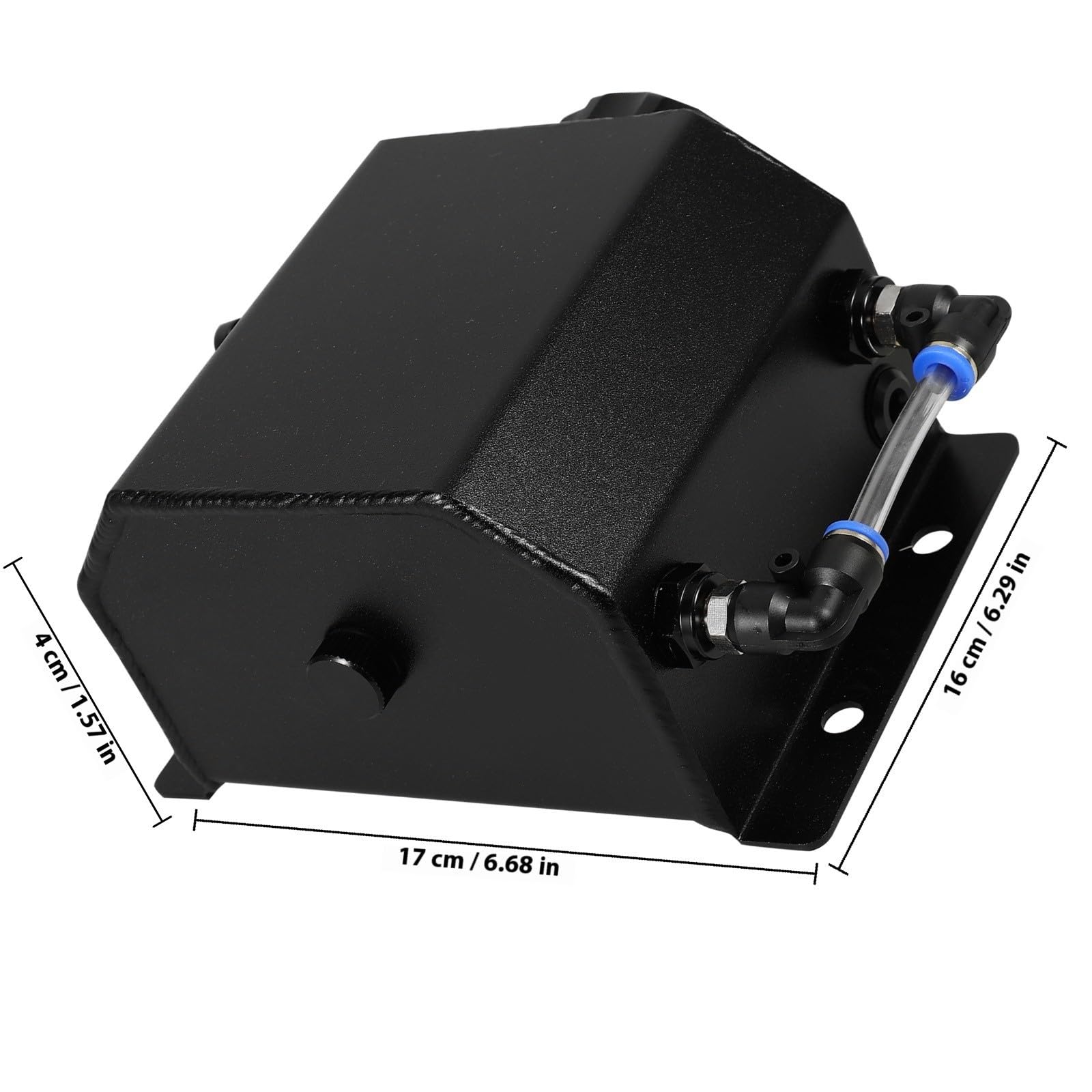 Extractor de Aceite Motor 1l Negro de Metal Cuadrado Práctico y Ligero Diseño Estilizado para Captura de Aceite en Vehículo