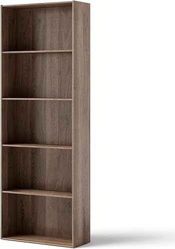 Miniatura 8 de Tangkula Estantería de 5 estantes, 23.5 pulgadas de largo x 9.5 pulgadas de ancho x 67 pulgadas de alto, estantería abierta multifuncional de