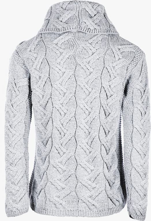 Image of Soft Merino Chunky Cable Cowl Aran Sweater by Aran Woollen Mills