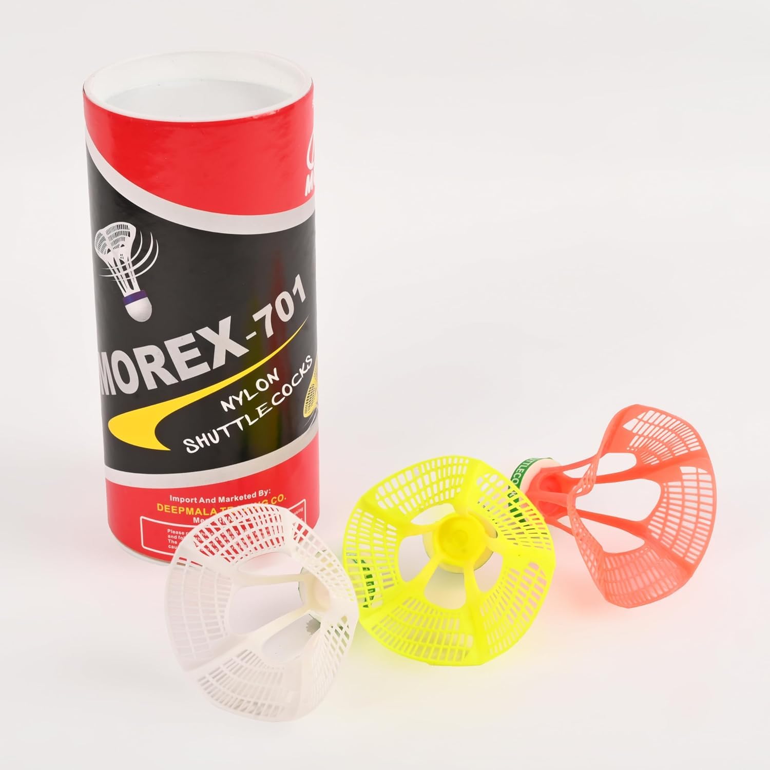 Nylon Badminton Shuttlecock – Pack of 3, High-Speed Nylon Feather Shuttlecocks for Sports Training, Durable & Stable Badminton Cork, Multicolor Shuttlecocks for Outdoor & Indoor Play