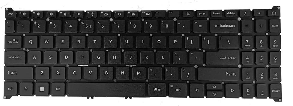 Replacement Keyboard Compatible with Acer Aspire S50-54, 3 A315-24P A315-59G A315-510P. 5 A515-47 A515-57G. 7 A715-51 A715-52 A715-76G. Swift X SFX16-51G. Nitro V15 ANV15-51