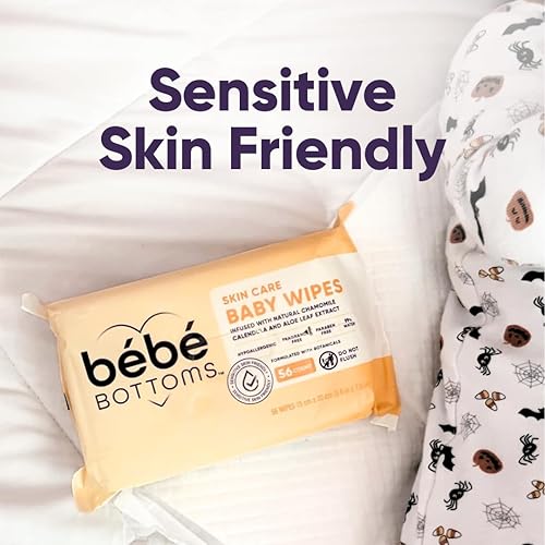 Miniatura 3 de Bébé Bottoms - Paño facial hipoalergénico y toallitas para bebé, sin fragancia ni parabenos, agradable para la piel sensible, esenciales de viaje,