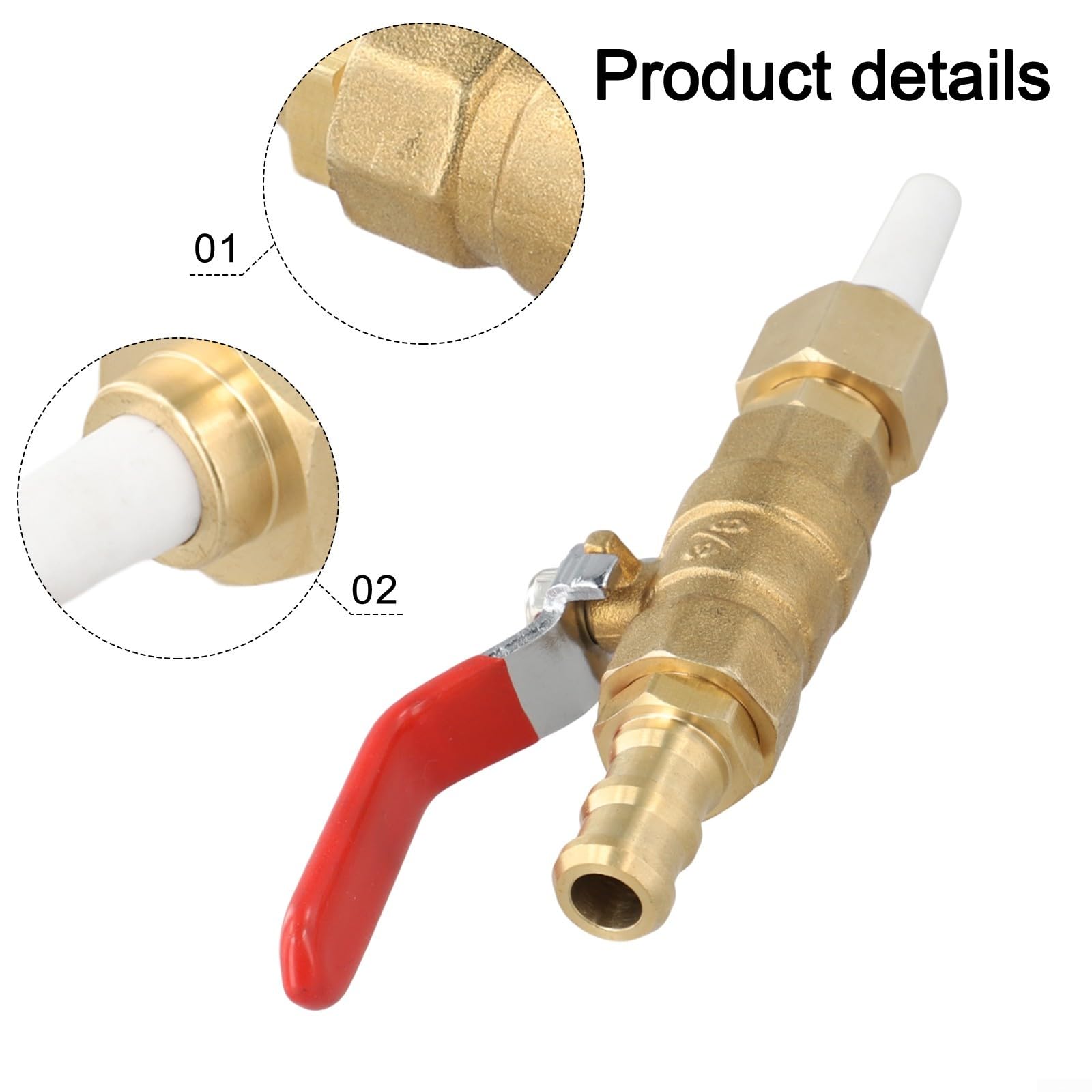 Kit de sablage professionnel avec robinet à bille en laiton, 4 buses en céramique, assemblage de connecteur de 2,4 à 3,6 mm pour peinture industrielle et élimination de la rouille