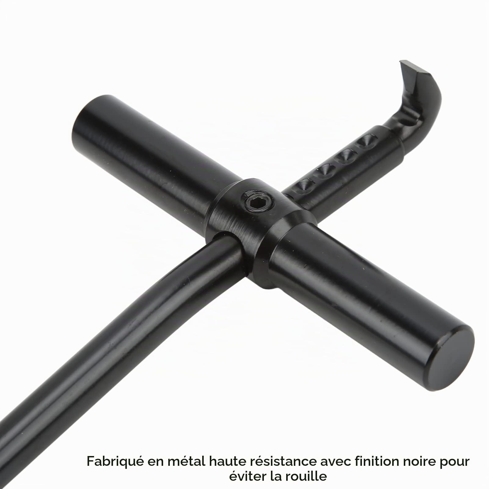 Qiilu Extracteur de Joints d'huile et de Graisse sans dommage (20-90 mm) pour la réparation Automobile et Moto - Outil Robuste pour Retirer Les Joints métalliques avec clé à Hauteur réglable