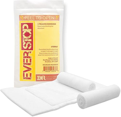 Ever Ready First Aid EverStop - TapĂłn de sangre de primeros auxilios para heridas y traumas paquete de 3 Ever Ready First Aid EverStop - TapĂłn de sangre de primeros auxilios para heridas y traumas paquete de 3