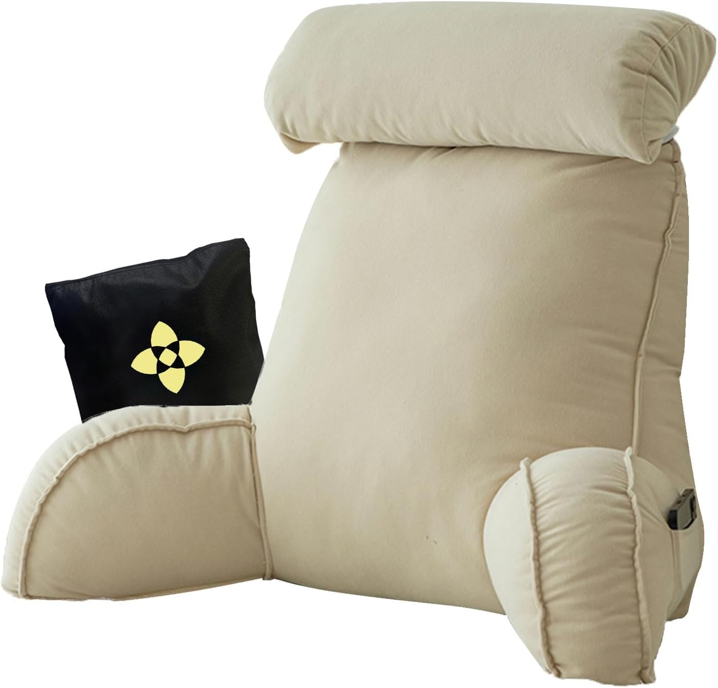 Reading Pillow for Bed, Cuddle Cushion, Lumbar Support Pillow, Back Support Reading Pillow for Bed, Chair Pillow, Great for Back Support, Bed, Gaming, Reading, Relaxing or Watching TV 75cm×40cm×58cm