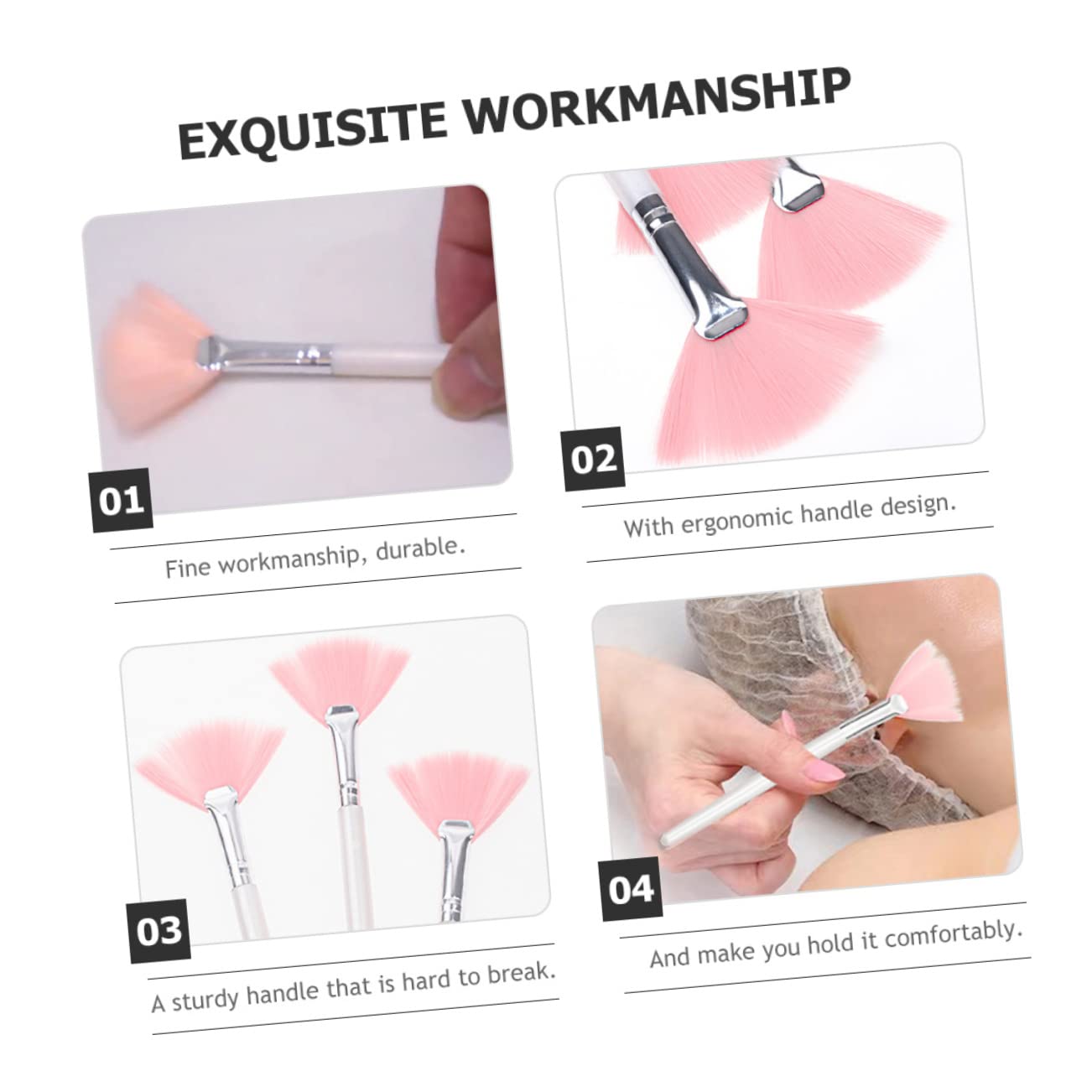 minkissy 24pezzi Pennelli Per Trucco Ventaglio Morbidi Pennelli Per Fondotinta e Applicatore Di Maschere Facciali Strumenti Di Bellezza Per Donne e Ragazze Per Makeup Professionale e
