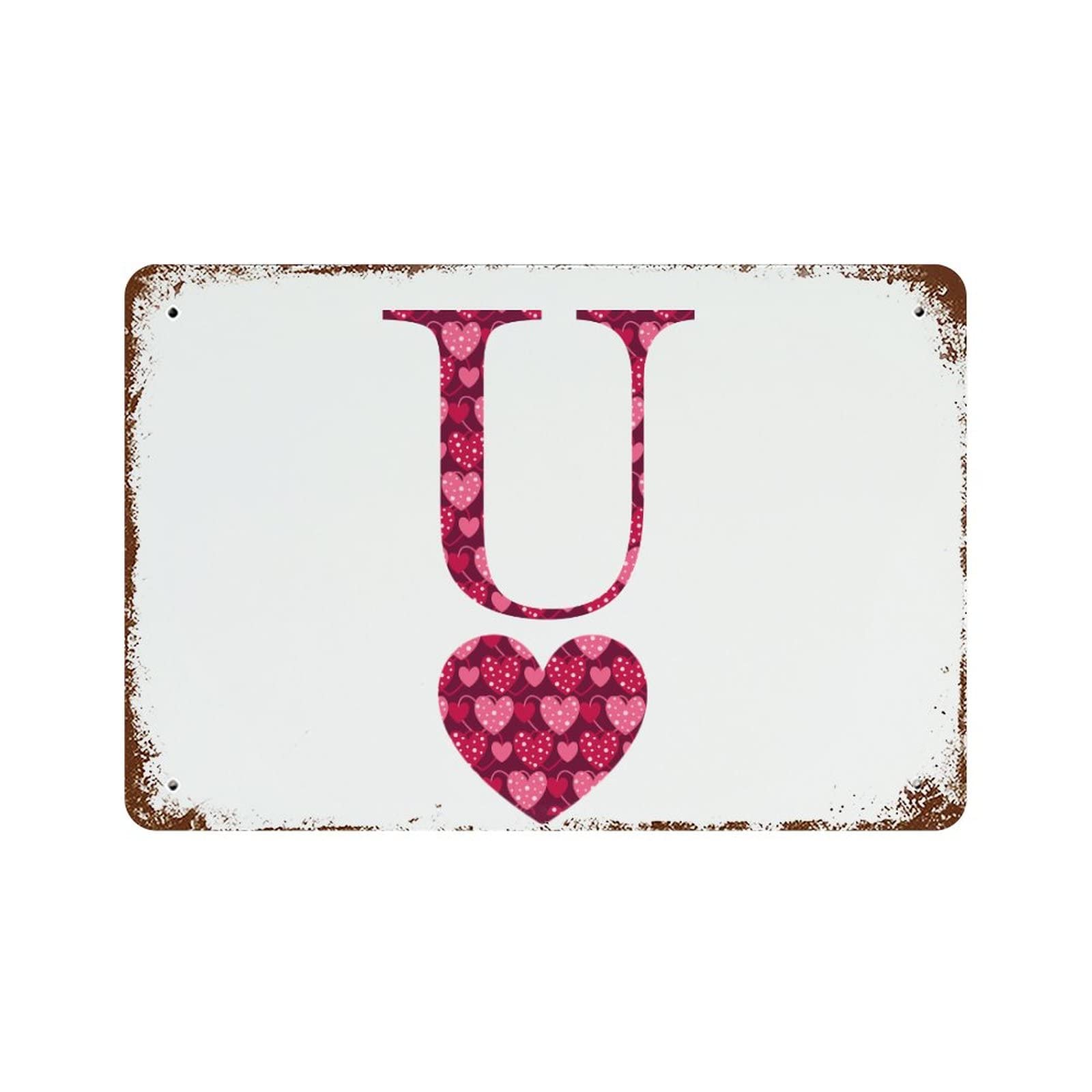 Lettres alphabet I Love You en cœur, le cadeau de Saint-Valentin