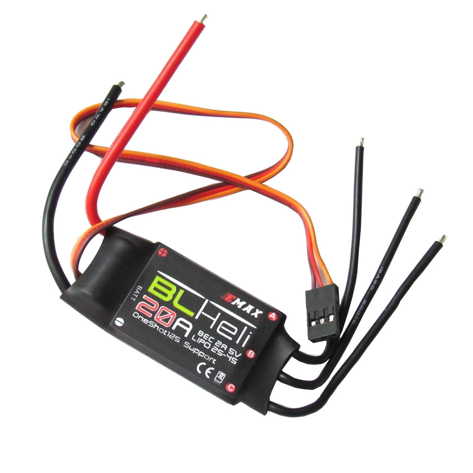 BLHeli Lot de 4 contrôleurs de vitesse Emax 2-4S ESC pour mini drone de course QAV250 Quadcopter