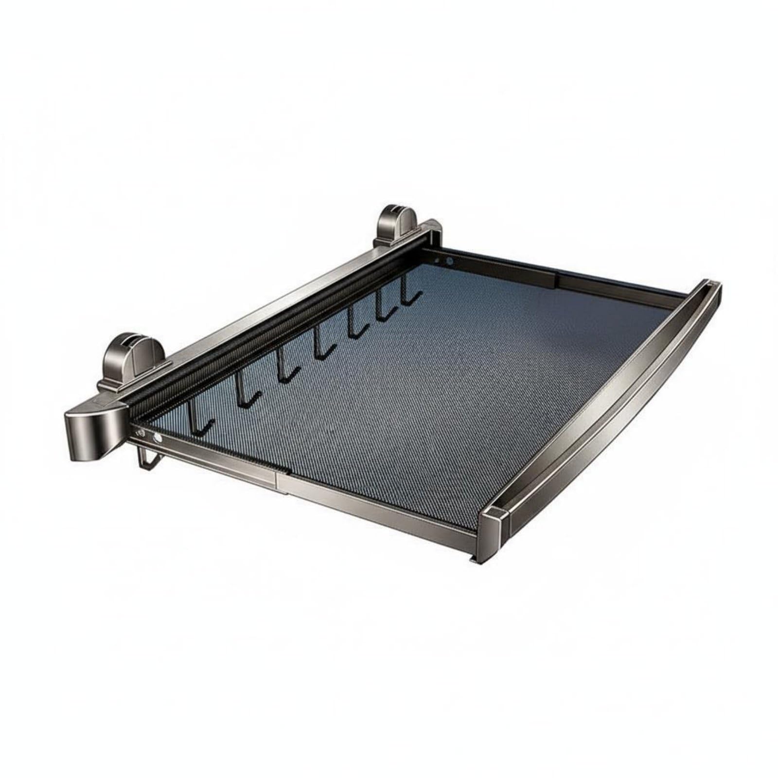 Sharplace Retractable Wäscheständer mit Faltbarer Konstruktion Belüftungsnetz Und Langlebigem Aluminium-TPE-Material für Haushalt Badezimmer Apartment, 63CM