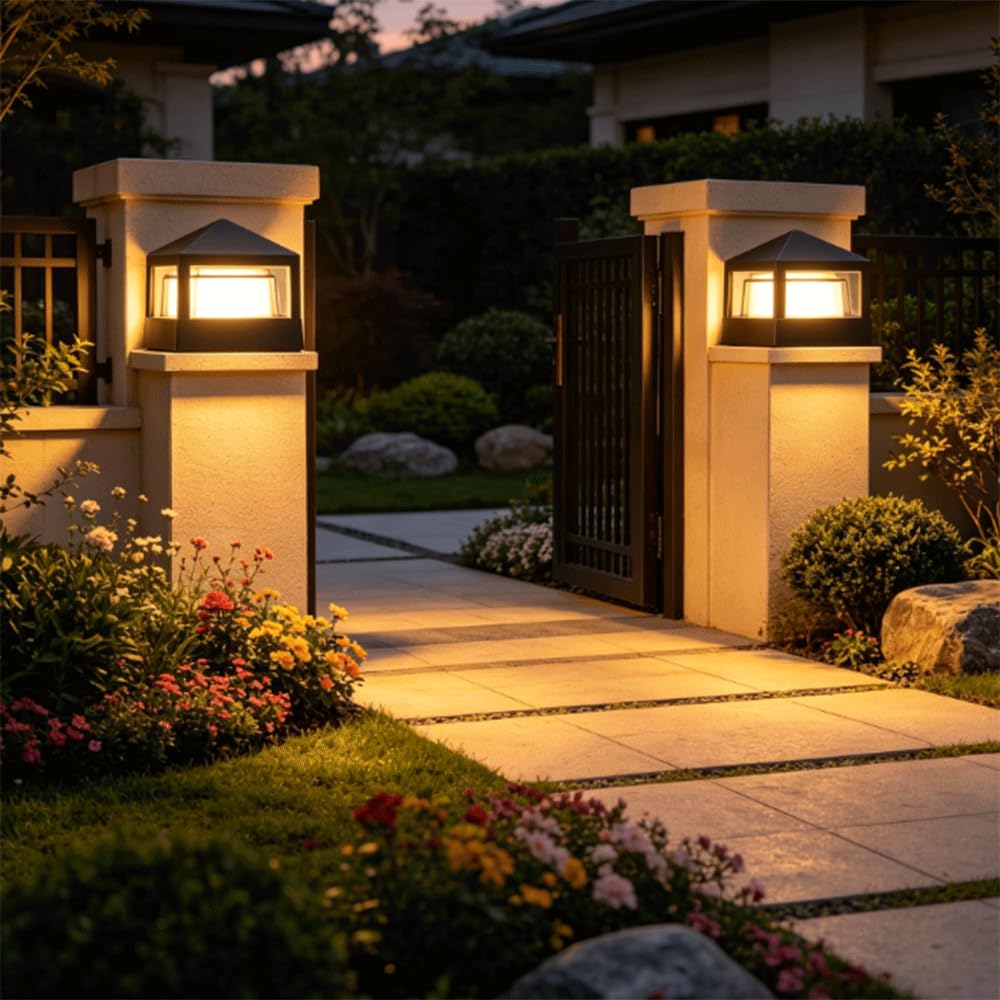 Farola LED Impermeable Para Exteriores, Ideal Para Vallas De Jardín.