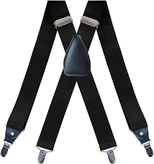 WannGe Mens Suspenders Adjustable Elastic