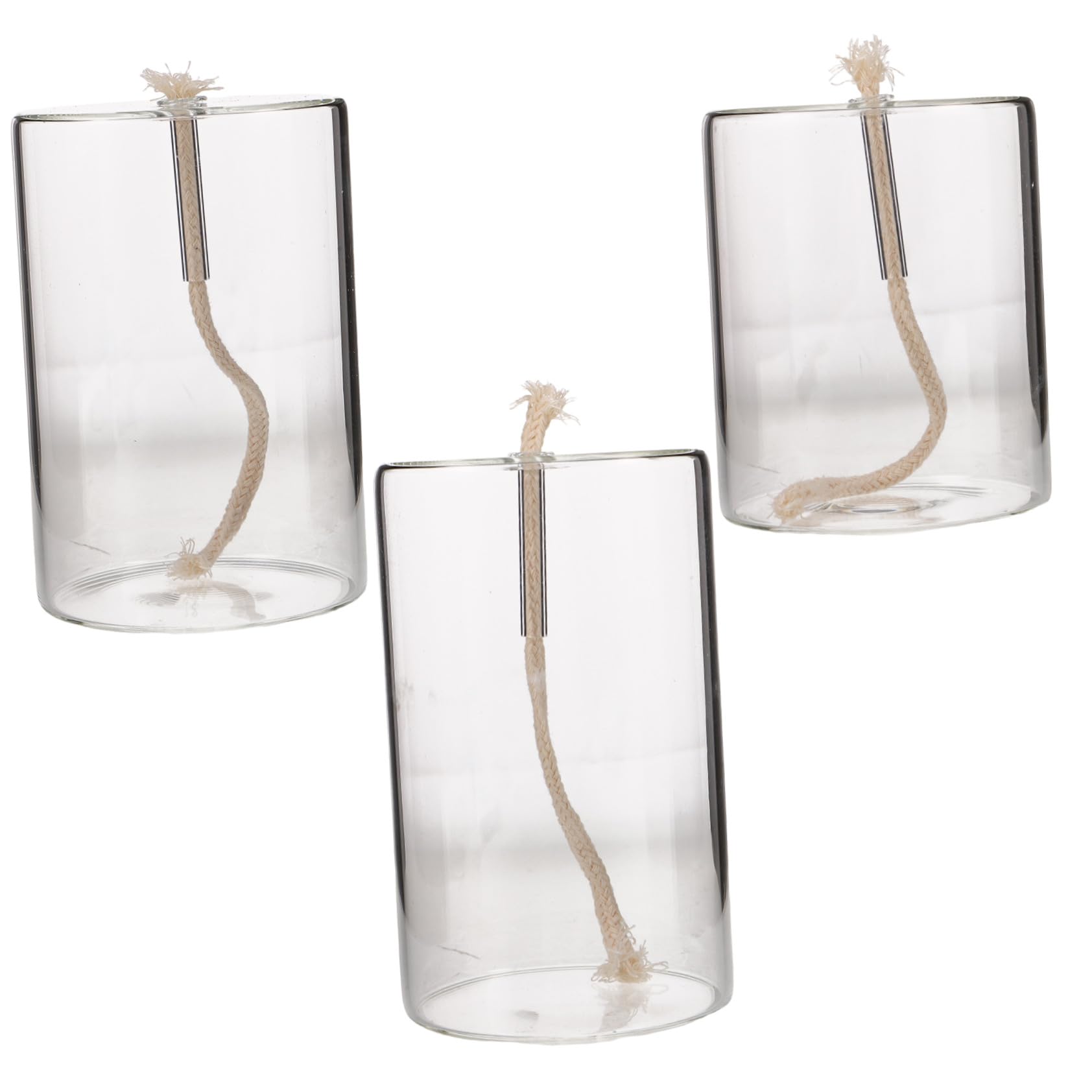 3 Sztuki Lampa gospodarstwa domowego naftowe do wnętrz mała lampka oliwna lampa naftowa Uchwyt na tealighty Transparent