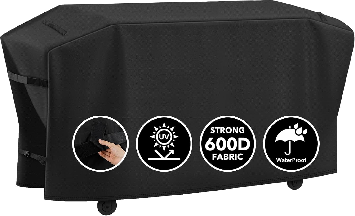 Heavy Duty 600D Grill Cover Fits for Blackstone Bronco 5-Burner 44" Omnivore Propane Griddle Fits Blackstone Culinary 36”Deluxe 4 -Burner Griddle and 36-in Culinary Omnivore Griddles