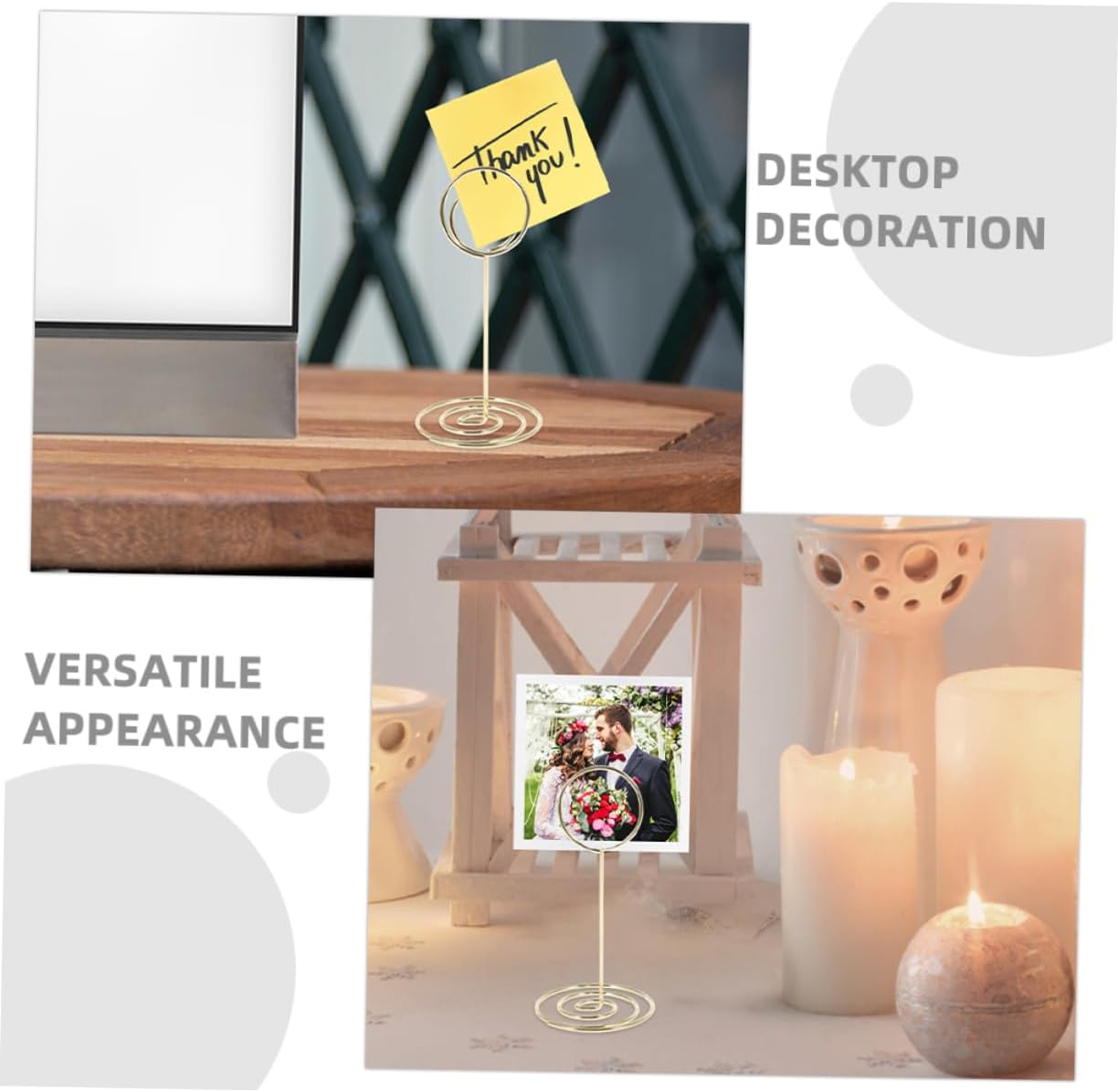 30Pcs Creative Desktop Memo Clip Holders Photo Stands for Office Home Decoration Sign Holders for Organized Workspaces Reliable Tabletop Note Displays