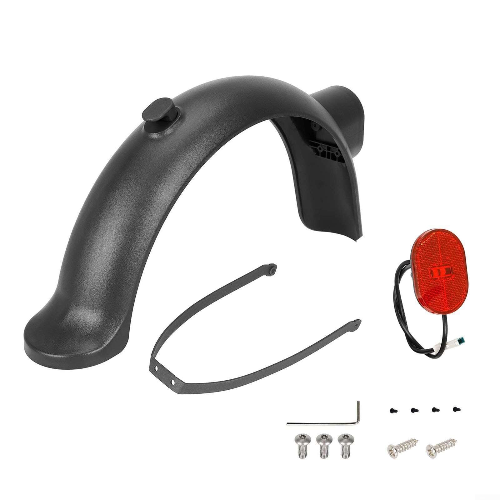 Guardabarros trasero Xiaomi 4 Pro antivibración con luz LED y soporte